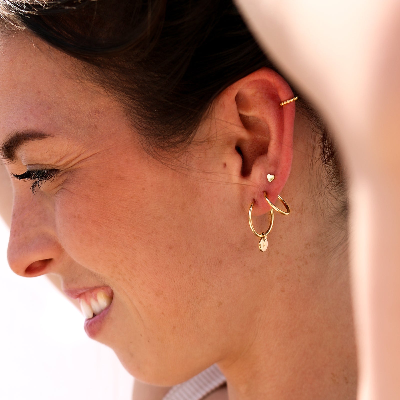 tiny heart symbol studs goldfill sterling silver rose goldfill butterfly backs hypoallergenic sterling silver