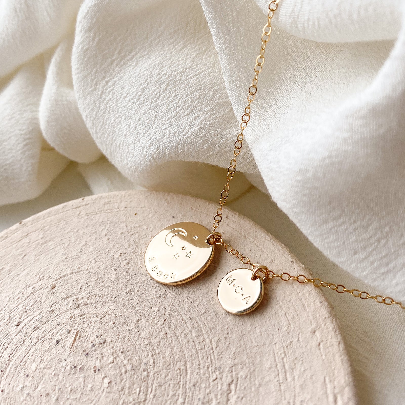 Personalised jewellery – handmade jewellery – KBN jewellery – Australian made jewellery – to the moon and back necklace – I love you to the moon and back necklace – I love you necklace – sentimental necklace – gift idea for mum – gift idea for girlfriend – gift ideas for wife – hidden message necklace – moon and stars necklace – personalised necklace – affordable necklace – Australian handmade jewellery 