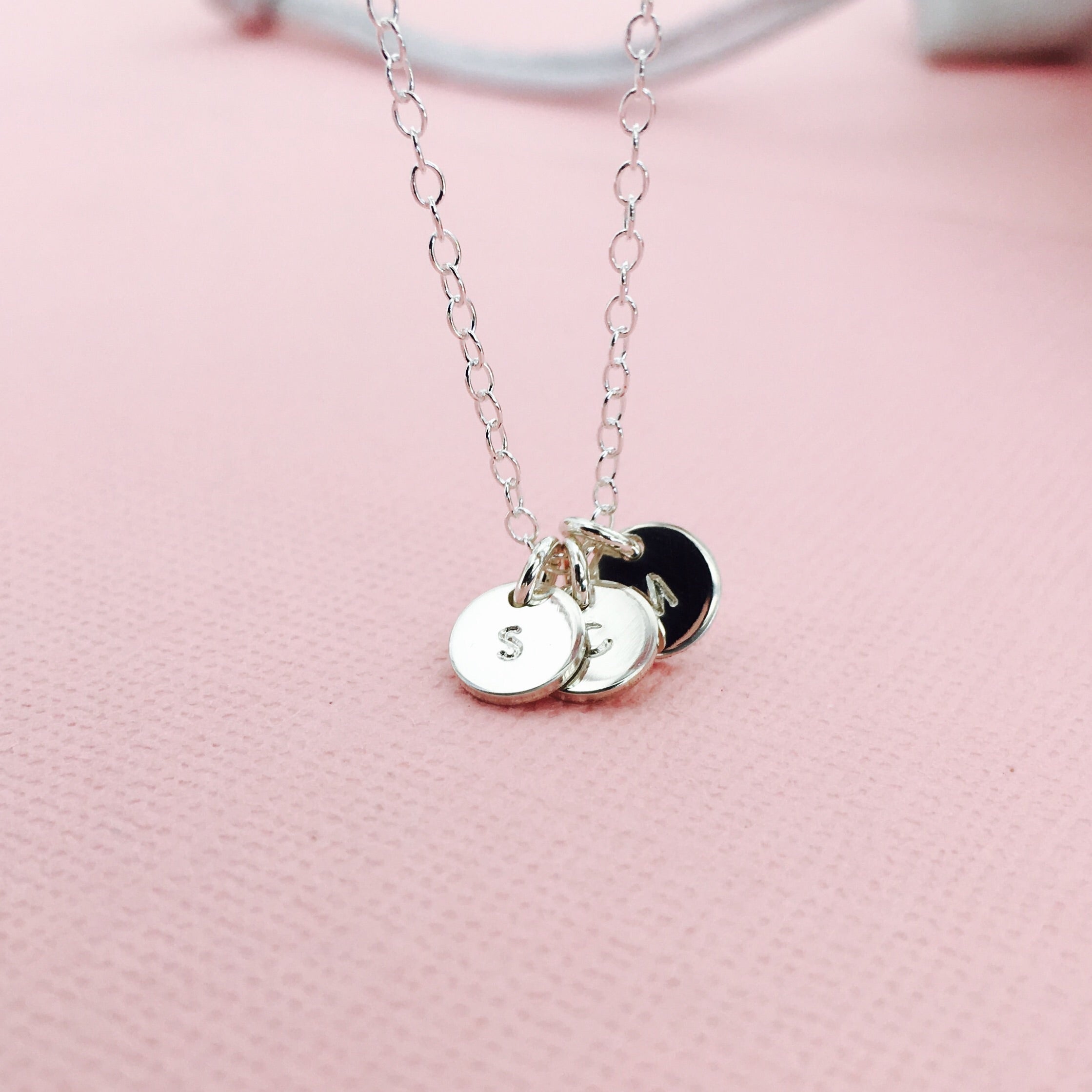 Florence Tiny Pendant Necklace, initial necklace Australia