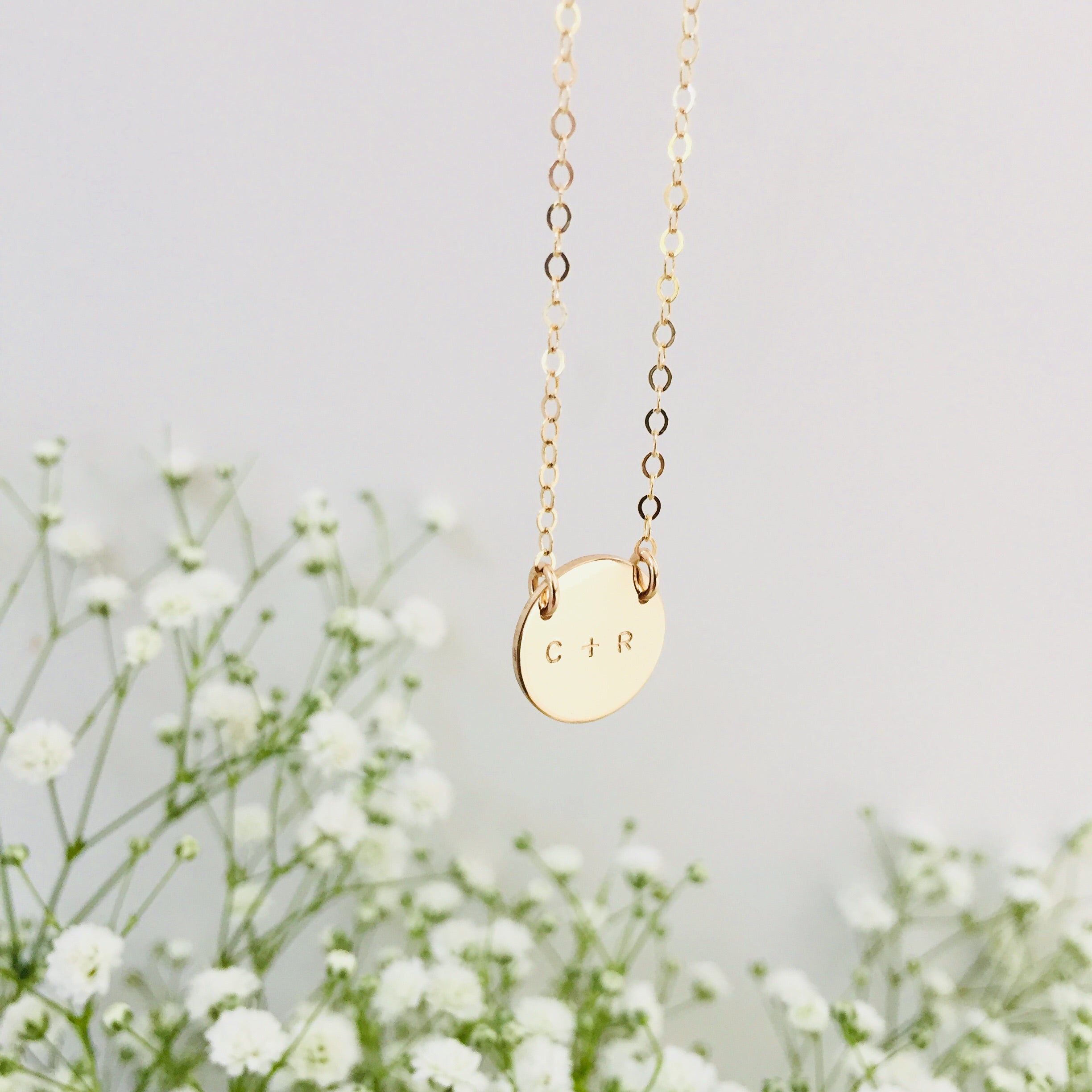 you and me necklace two initials goldfill sterling silver rose goldfill delicate meaningful necklace medium pendant