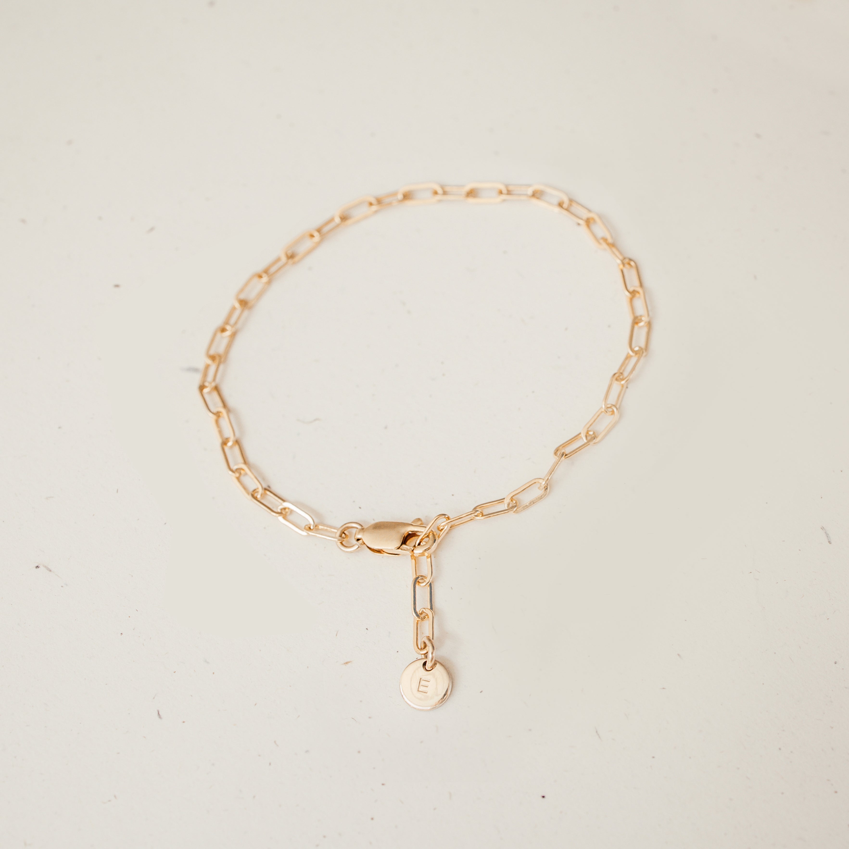 Personalised jewellery - KBN Jewellery - handmade jewellery – custom jewellery gifts –  dainty anklet – stacking anklet – layering anklet – simple chain – affordable jewellery – Australian made jewellery – small pendant anklet – linked chain anklet 
