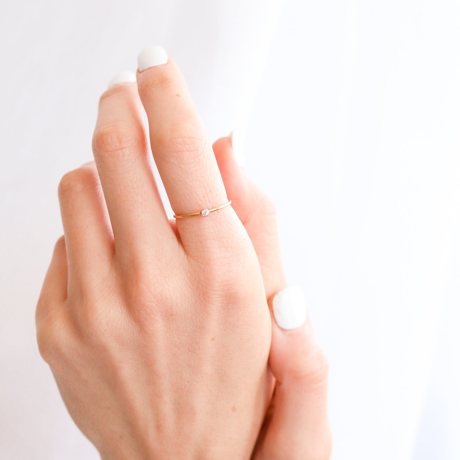 Personalised jewellery – handmade jewellery – KBN jewellery – dainty ring – birth month ring – birthstone ring – affordable ring – March birthstone ring– ring – personalised ring - 